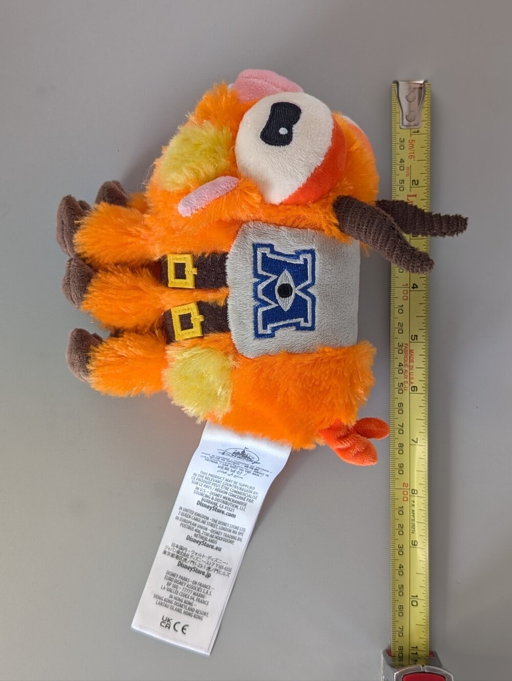 Disney Store Monsters University Archie the Scare Pig, Pixar Orange Plush Toy - Picture 14 of 14